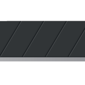 SOLID -knife blade black 18mm /5930 /