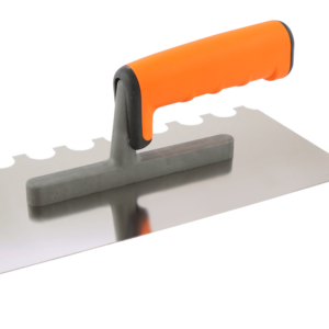 SOLID – stainless steel trowel 130×270, 2 mm teeth /6286/