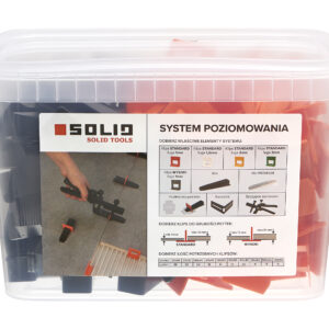 SOLID - leveling clips 1mm 100pcs + wedge 50pcs /6357/